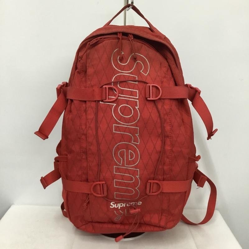 Supreme 表記無し シュプリーム リュックサック、デイパック リュックサック、デイバッグ 18AW Backpack 赤 / レッド / 10137346拍卖