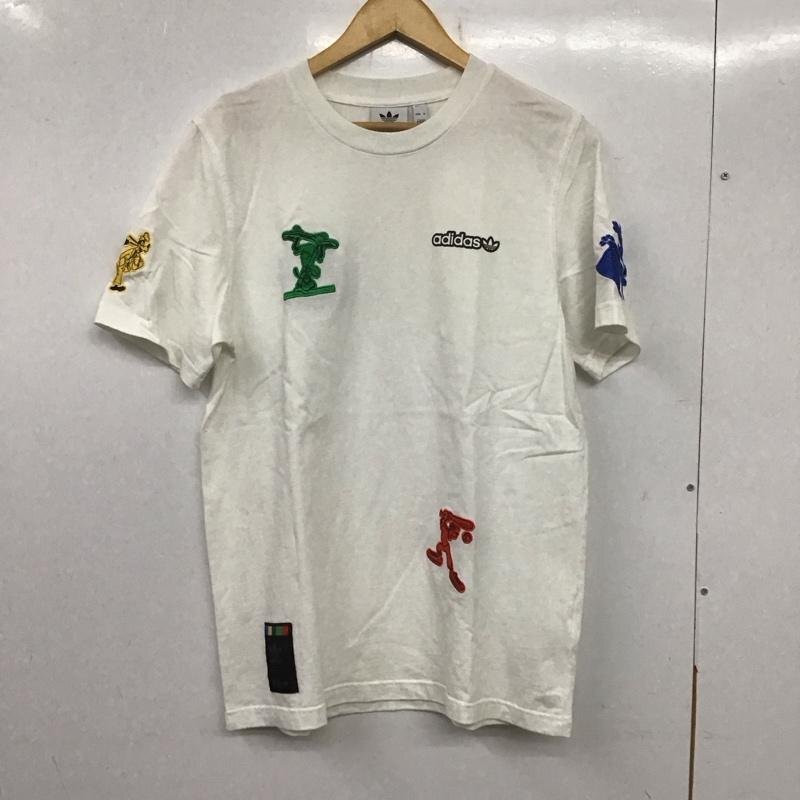 adidas L アディダス Tシャツ 半袖 gp6478 半袖カットソー クルーネックカットソー T Shirt 白 / ホワイト / 10138759拍卖