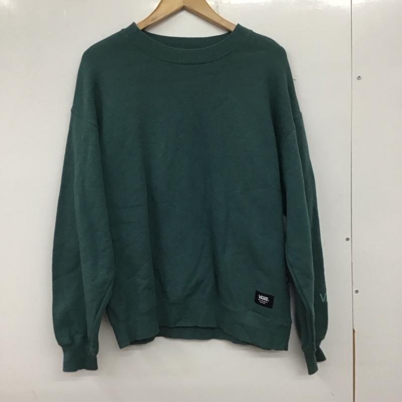 VANS S バンズ トレーナー 長袖 長袖トレーナー スウェット クルーネック プルオーバー Sweat Sweatshirt 緑 / グリーン / 10137691拍卖
