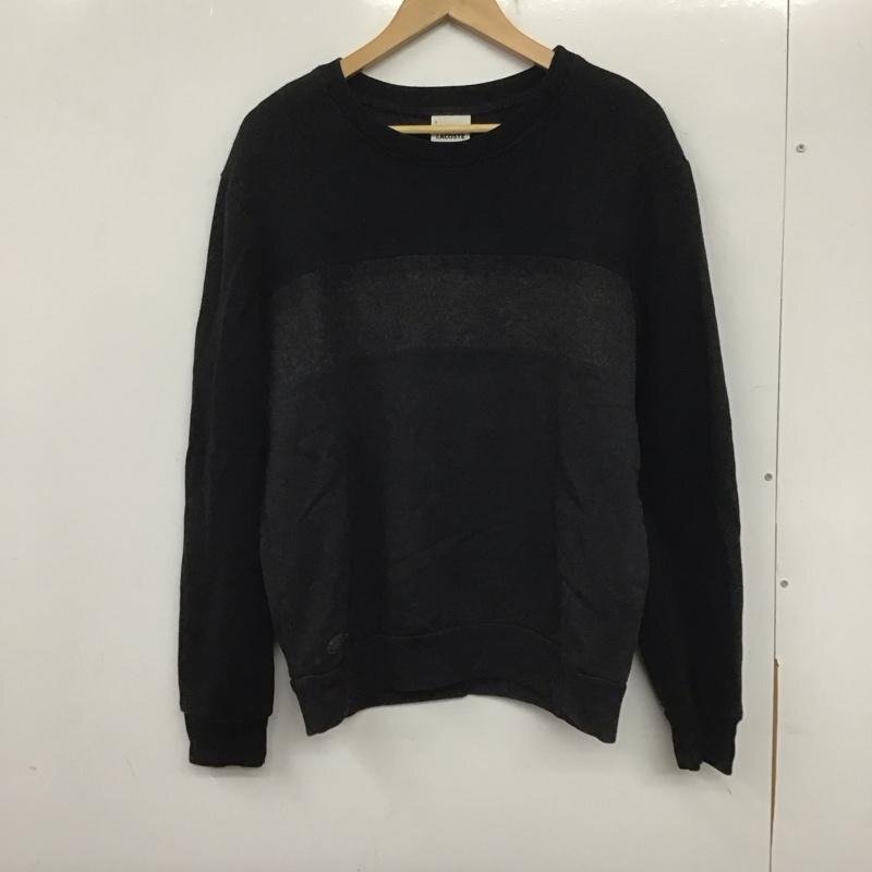 LACOSTE 4 ラコステ トレーナー 長袖 長袖 Sweat Sweatshirt 黒 / ブラック / 10139515拍卖