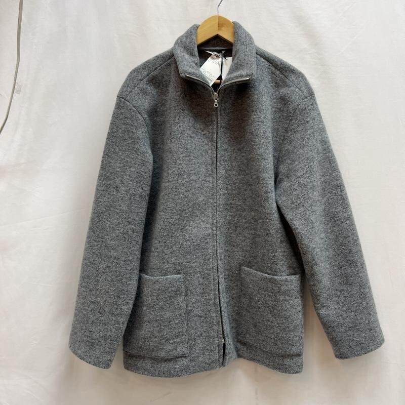 オーラリー WOOL LING YARN MILLED JERSEY ZIP BLOUSON A21AB01AT 3拍卖