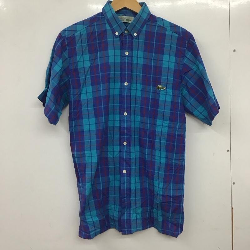 LACOSTE 38 ラコステ シャツ、ブラウス 半袖 半袖シャツ チェックシャツ カラーシャツ ボタンダウンシャツ Shirt Blouse 10139730拍卖