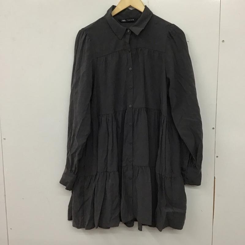 ZARA L ザラ ワンピース ミニスカート One-Piece Mini Skirt Short Skirt チャコールグレー / チャコールグレー / 10139920拍卖