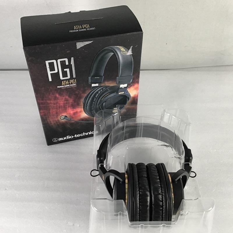 【中古品】 オーディオテクニカ / audio-technica ゲーム用ヘッドセット ATH-PG1 オーバーヘッド 2014年製 ブラック 30014472拍卖