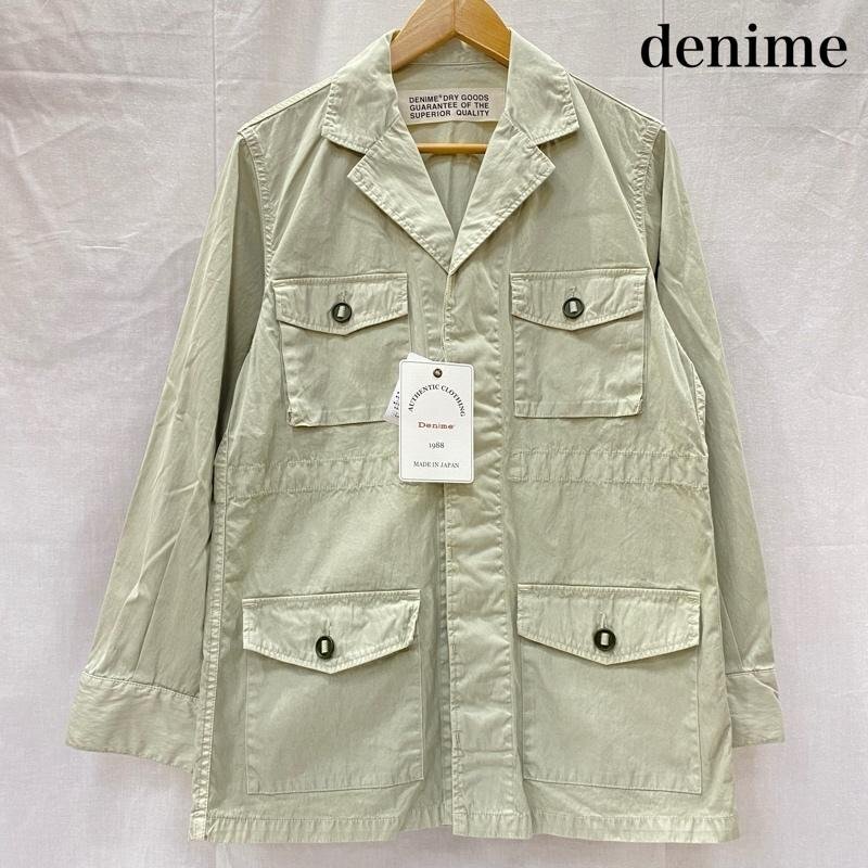 ドゥニーム D011E-1002-124 GARMENT DYE CN SAFARI JACKET オリーブ M M拍卖