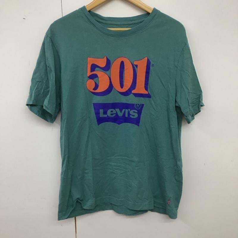 Levi's S リーバイス Tシャツ 半袖 半袖カットソー プリントTシャツ クルーネックカットソー T Shirt 青 / ブルー / 10140119拍卖