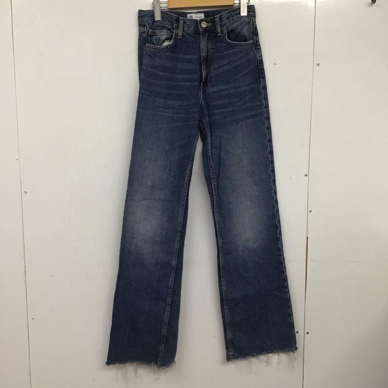 ZARA 34 ザラ パンツ デニム、ジーンズ Pants Trousers Denim Pants Jeans 水色 / ライトブルー / 10140066拍卖
