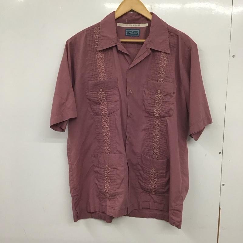 USED 表記無し 古着 シャツ、ブラウス 半袖 半袖シャツ 刺繍シャツ ポケットシャツ キューバシャツ Shirt Blouse 10140098拍卖