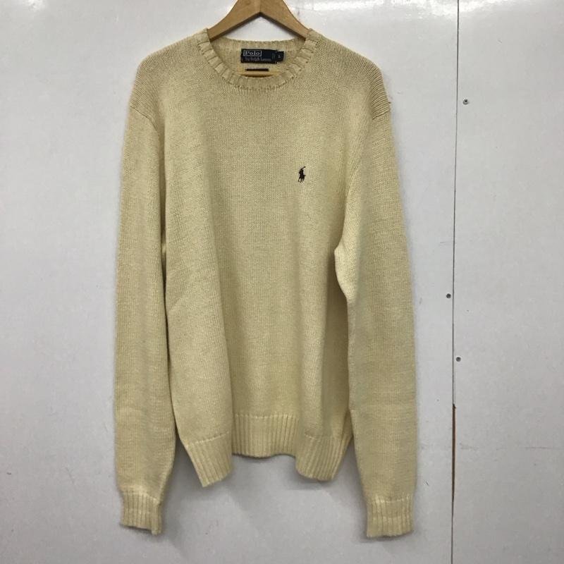 Polo by RALPH LAUREN L ポロバイラルフローレン ニット、セーター 長袖 長袖ニットカットソー クルーネック セーター 10140145拍卖
