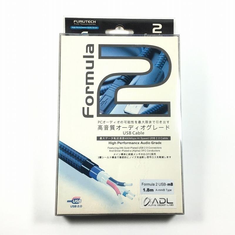 【未開封・中古品】 フルテック / FURUTECH USBケーブル Formula2 USB-mB 1.8m Type A-miniB 30019750拍卖