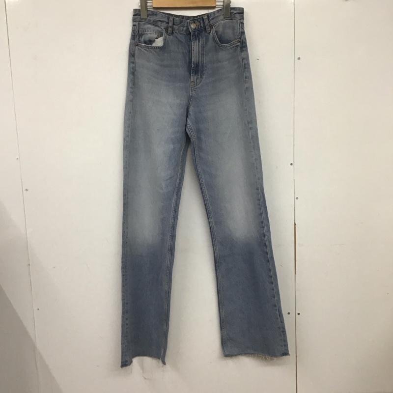 ZARA 36 ザラ パンツ デニム、ジーンズ Pants Trousers Denim Pants Jeans 水色 / ライトブルー / 10140243拍卖