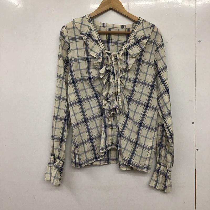 FREAK'S STORE FREE フリークスストア シャツ、ブラウス 長袖 1100248902147 スプリング チェックフリルブラウス 10138506拍卖