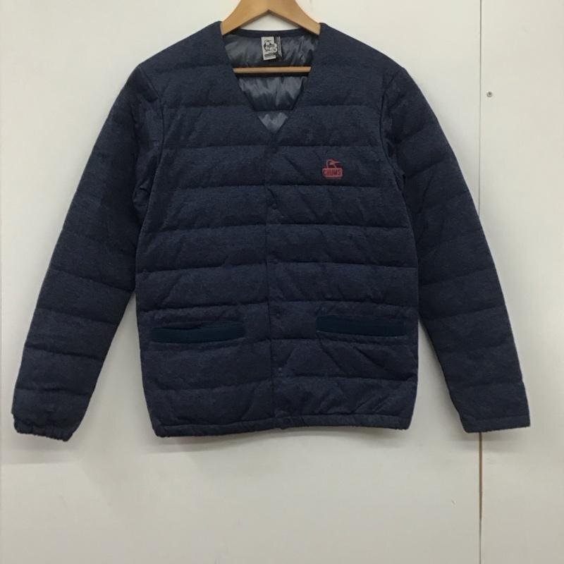 CHUMS S チャムス ジャケット、上着 ダウンジャケット CH04-1111 ノーカラー Vネック Jacket 紺 / ネイビー / 10140252拍卖
