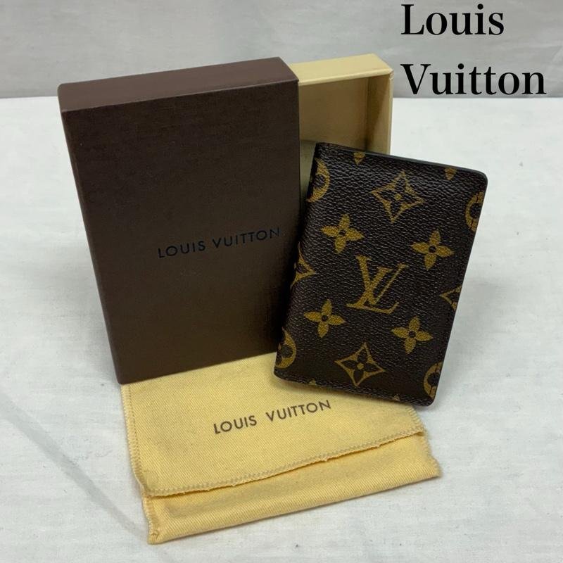 ルイヴィトン モノグラム オーガナイザー ドゥ ポッシュ M61732 二つ折り カード パス ケース 名刺入れ 財布 -拍卖