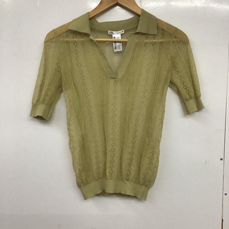 ZARA S ザラ カットソー 半袖 Cut and Sewn カーキ / カーキ / 10140346拍卖