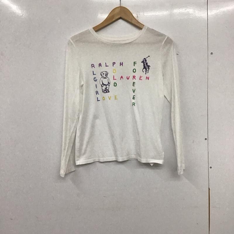 POLO RALPH LAUREN 150cm ポロラルフローレン Tシャツ 長袖 T Shirt 白 / ホワイト / 10140365拍卖