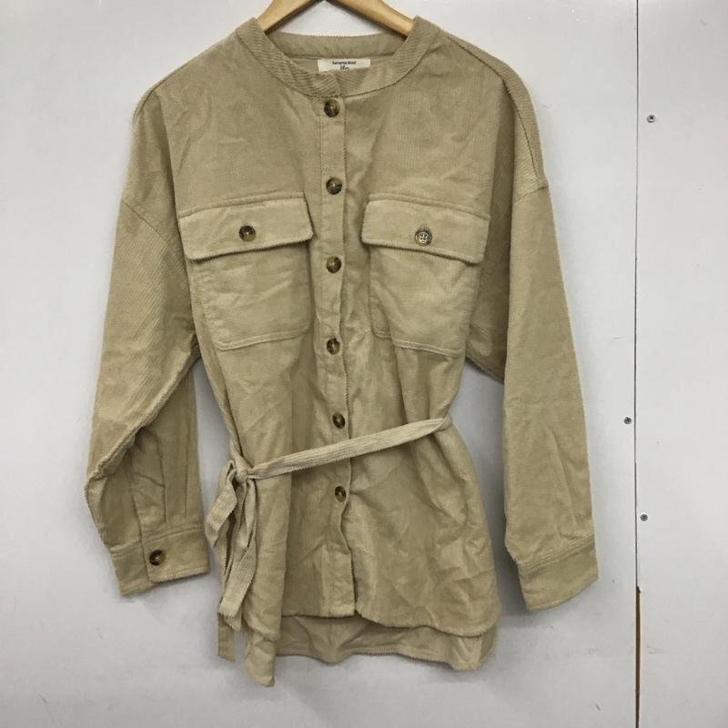 Samansa Mos2 blue FREE サマンサモスモスブルー シャツ、ブラウス 長袖 Shirt Blouse ベージュ / ベージュ / 10140423拍卖