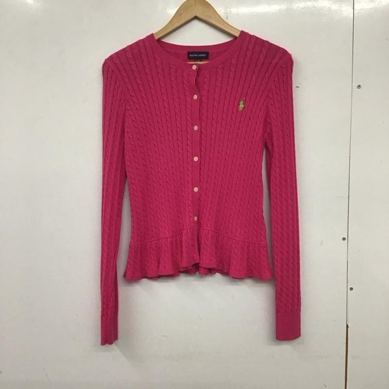 RALPHLAUREN 160cm ラルフローレン カーディガン 長袖 Cardigan 桃 / ピンク / 10140364拍卖