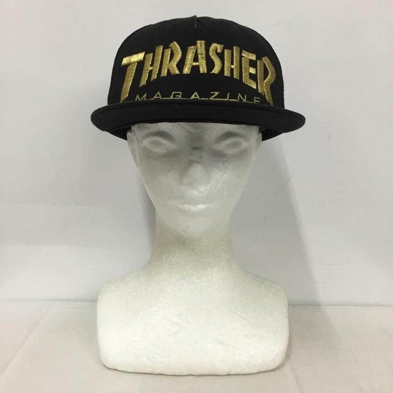 THRASHER FREE スラッシャー 帽子 キャップ メッシュキャップ Cap 黒 / ブラック / X 金 / ゴールド / 10140432拍卖