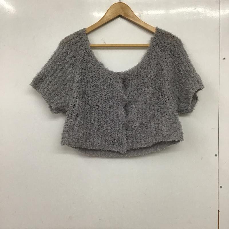 NICE CLAUP FREE ナイスクラップ カーディガン 半袖 Cardigan 灰 / グレー / 10140359拍卖