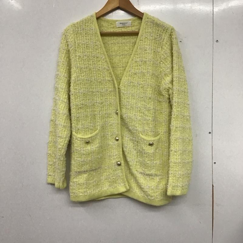 OPAQUE.CLIP L オペークドットクリップ カーディガン 長袖 Cardigan 黄 / イエロー / 10140385拍卖