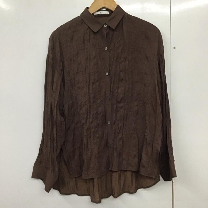 SLY FREE スライ シャツ、ブラウス 長袖 Shirt Blouse 茶 / ブラウン / 10140543拍卖