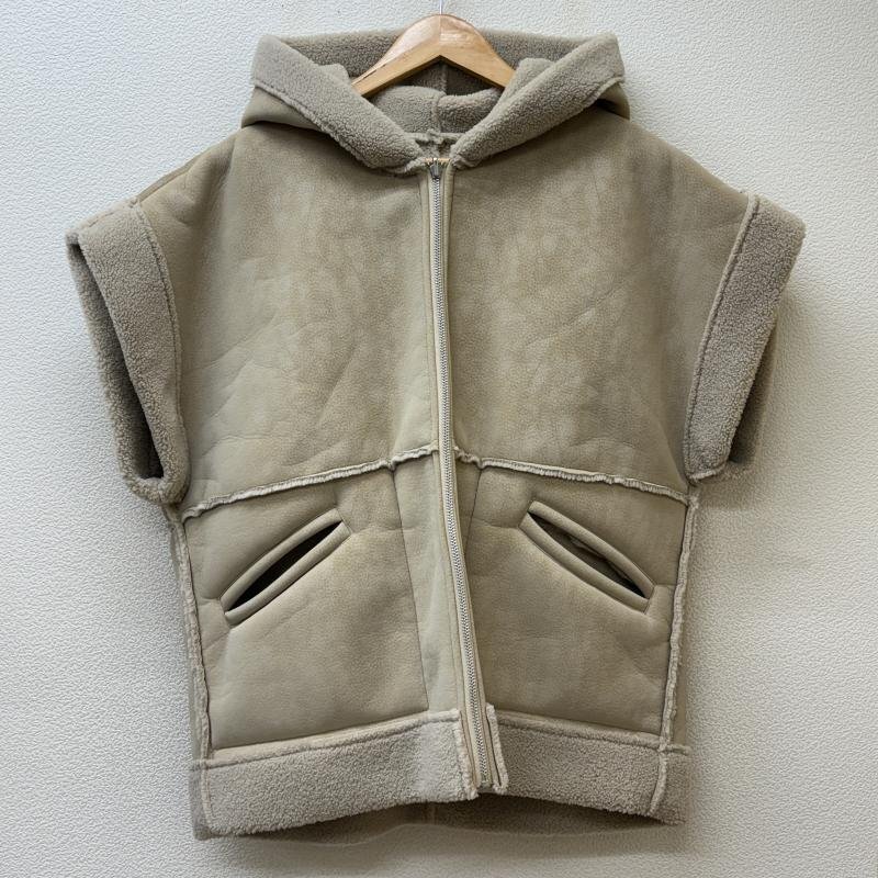 古着 Sea Room Lynn シールームリン 004170003 フーディ フェイク ムートン 裏ボア ベスト FREE拍卖