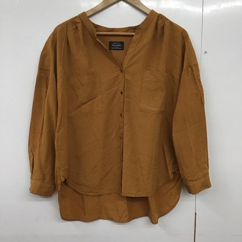 green label relaxing 表記無し グリーンレーベルリラクシング シャツ、ブラウス 七分袖 Shirt Blouse 茶 / ブラウン / 10140703拍卖