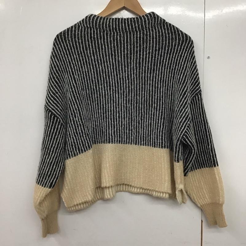 nano・universe FREE ナノユニバース ニット、セーター 長袖 6732222327 LB.04 シャドーストライプバイカラーニット 10140800拍卖