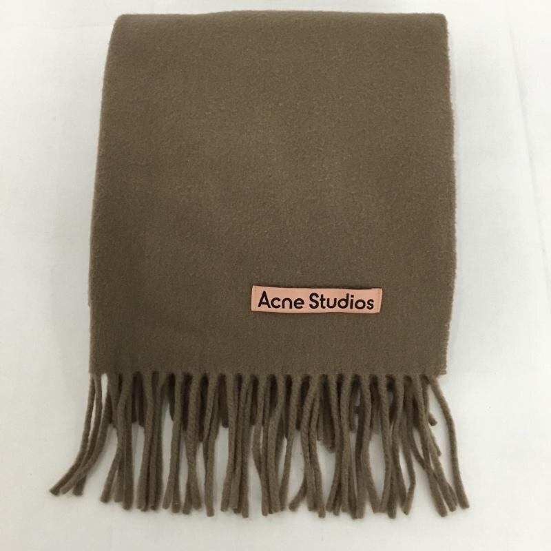 Acne Studios 表記無し アクネストゥディオズ マフラー マフラー CA0210 ウール フリンジ Long Scarf 茶 / ブラウン / 10125096拍卖