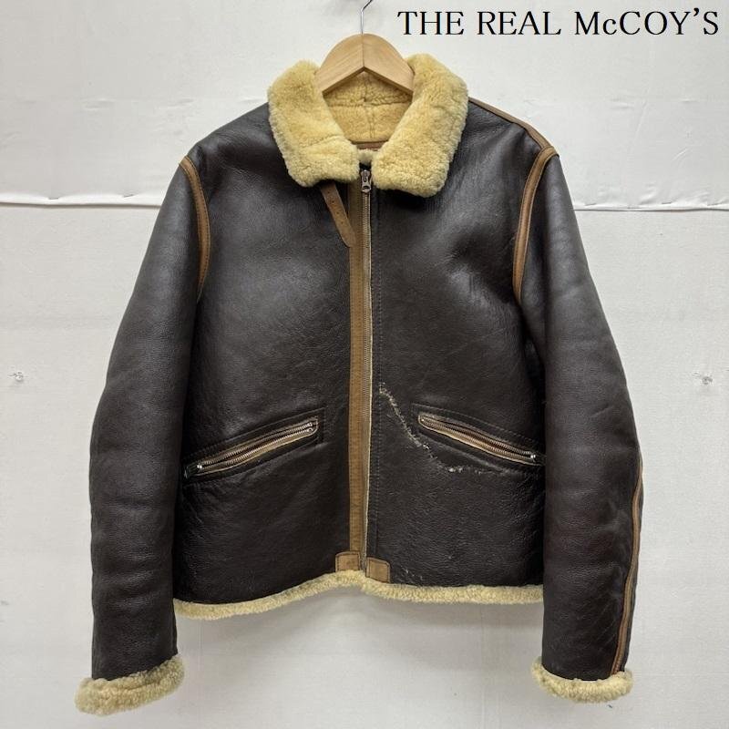ザリアルマッコイズ 90s D-1 ムートン レザー フライト ボア ジャケット 94-3084-A S拍卖
