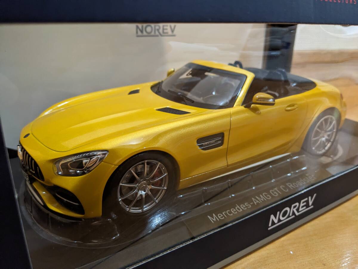 NOREV ノレブ 1/18 メルセデス Mercedes-AMG GT C Roadster 1:18 イエローメタリック【183451】 ミニカー拍卖