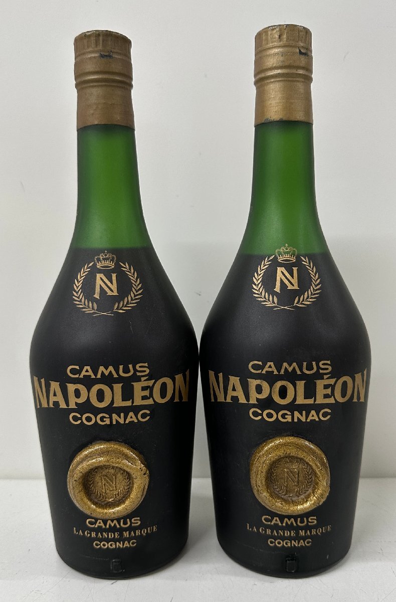 【古酒/2本セット】CAMUS カミュ ブランデー コニャック ナポレオン 内容量記載なし 度数記載なし 未開栓拍卖
