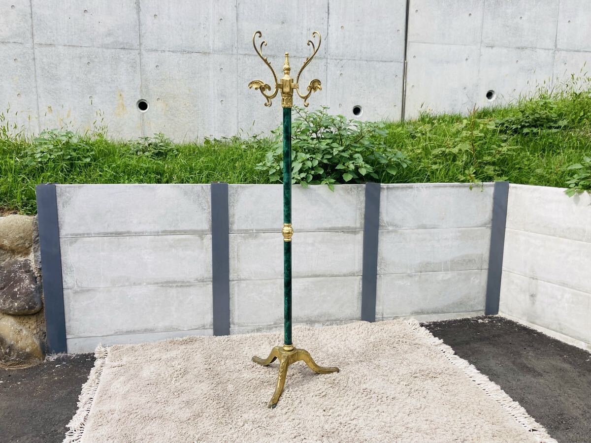 k1015★コートハンガー ポールハンガー レトロ 洋服掛け 帽子掛け 50×45×170cm拍卖