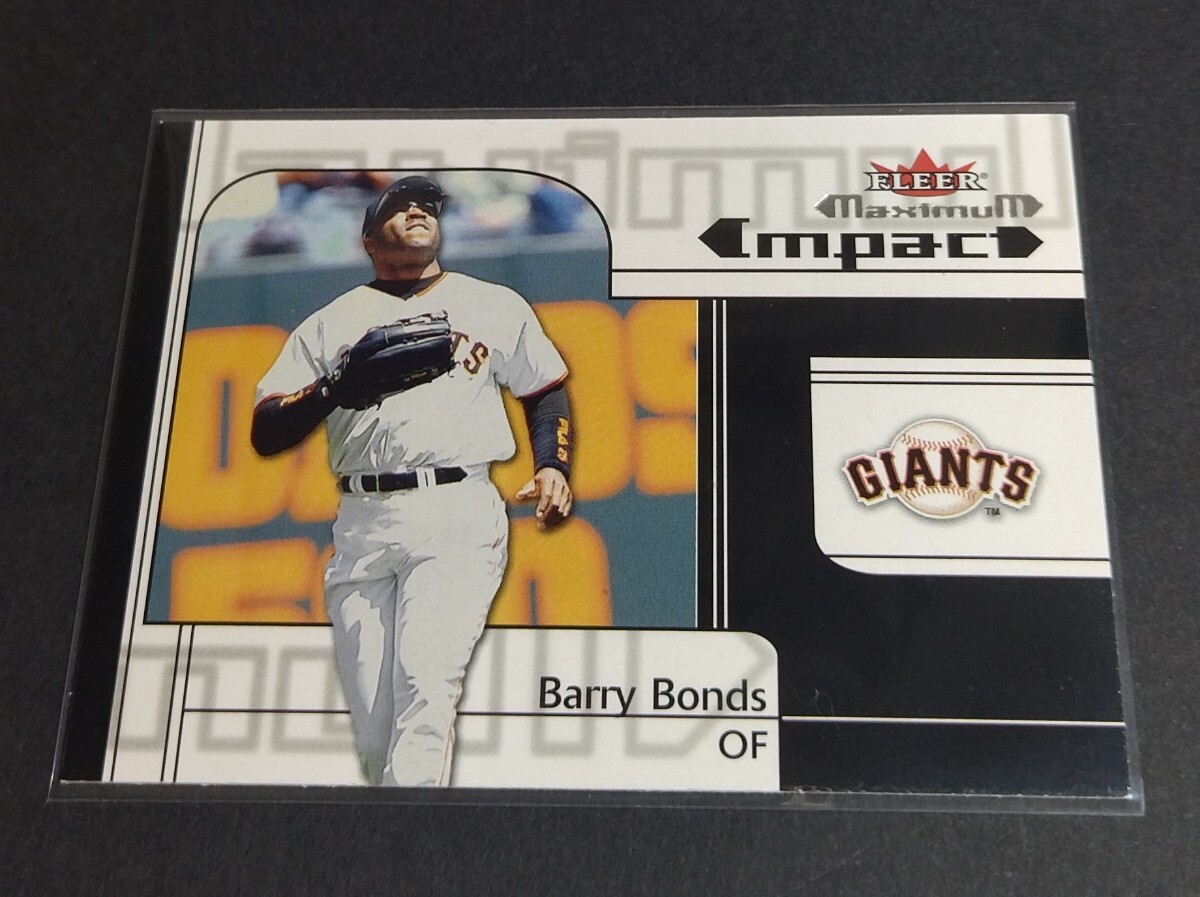 MLB 2002年FLEER Maximum バリー・ボンズ(ジャイアンツ) Impact No,254。※カド、ややダメージあり(画像3、4)Giants BARRY BONDS 拍卖
