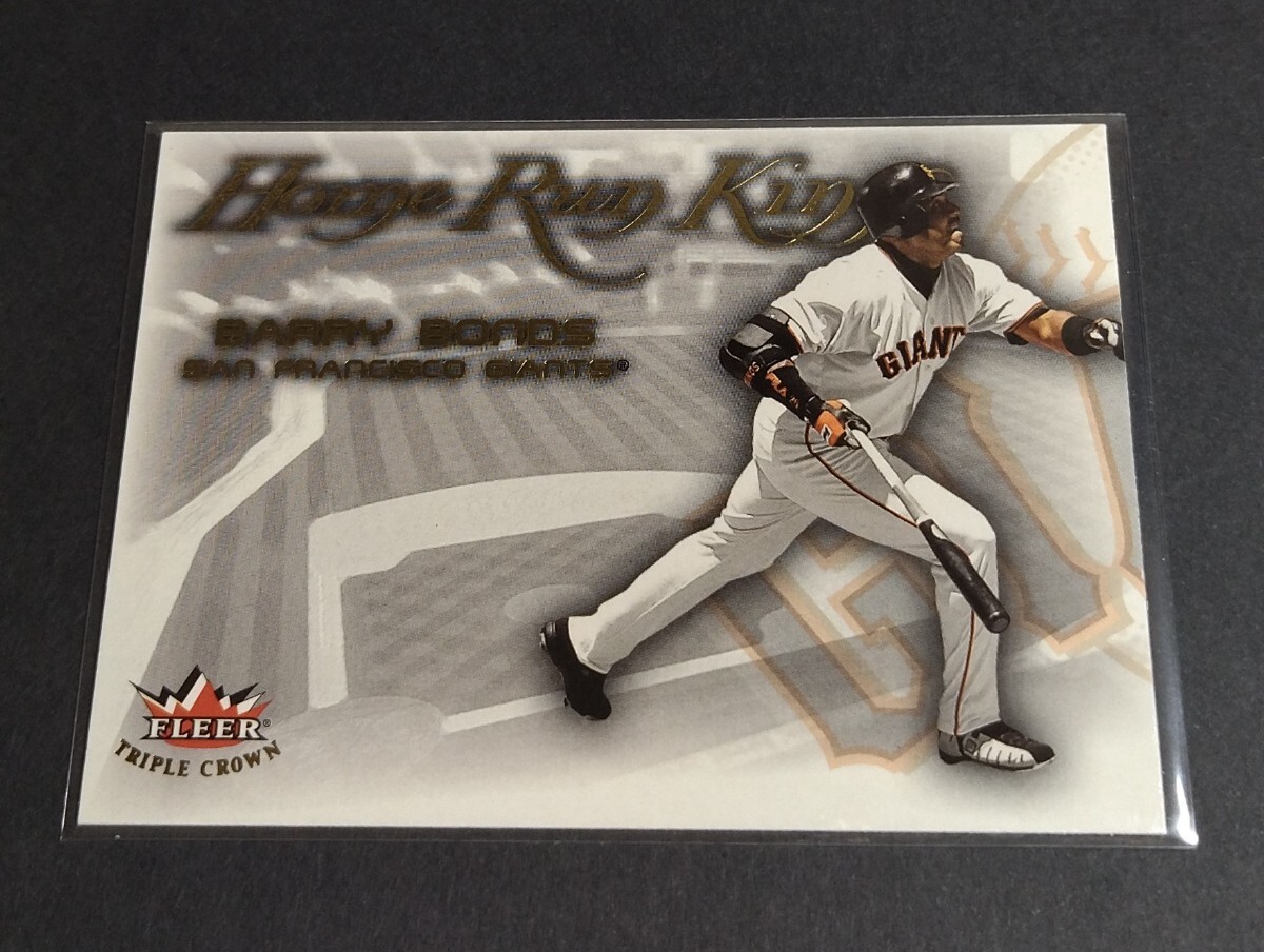 MLB 2002年FLEER TRIPLE CROWN バリー・ボンズ(ジャイアンツ)Home Run Kings No,19 of 25 HK。 Giants BARRY BONDS 拍卖