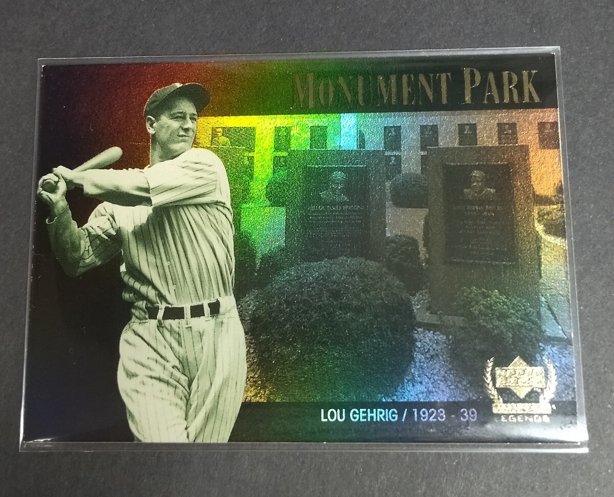 MLB 2000年upper deck ルー・ゲーリッグ(ヤンキース)LEGENDS Monument Parkフォイル。 No,MP1。Yankees Lou Gehrig 拍卖