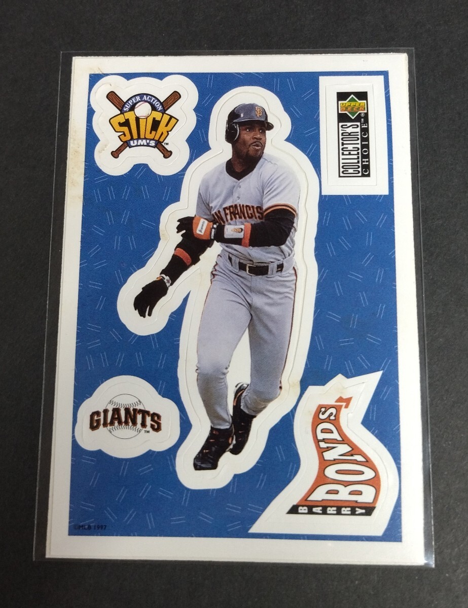 MLB 1997年upper deck バリー・ボンズ(ジャイアンツ)シールタイプ。STiCK-UmS CHECKLIST No,15。Giants BARRY BONDS 拍卖