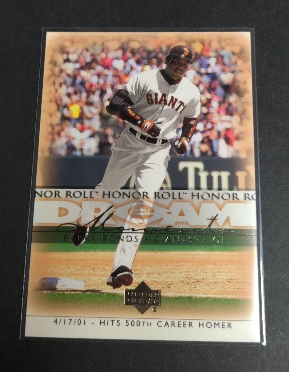 MLB 2002年upper deck バリー・ボンズ(ジャイアンツ) HITS 500TH CAREER HOMER No,53。Giants BARRY BONDS 拍卖
