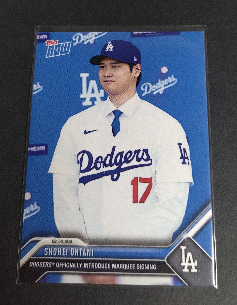 MLB 2023年topps Now 大谷翔平(ドジャース) ドジャース入団会見! No,OS-23。Dodgers SHOHEI OHTANI拍卖