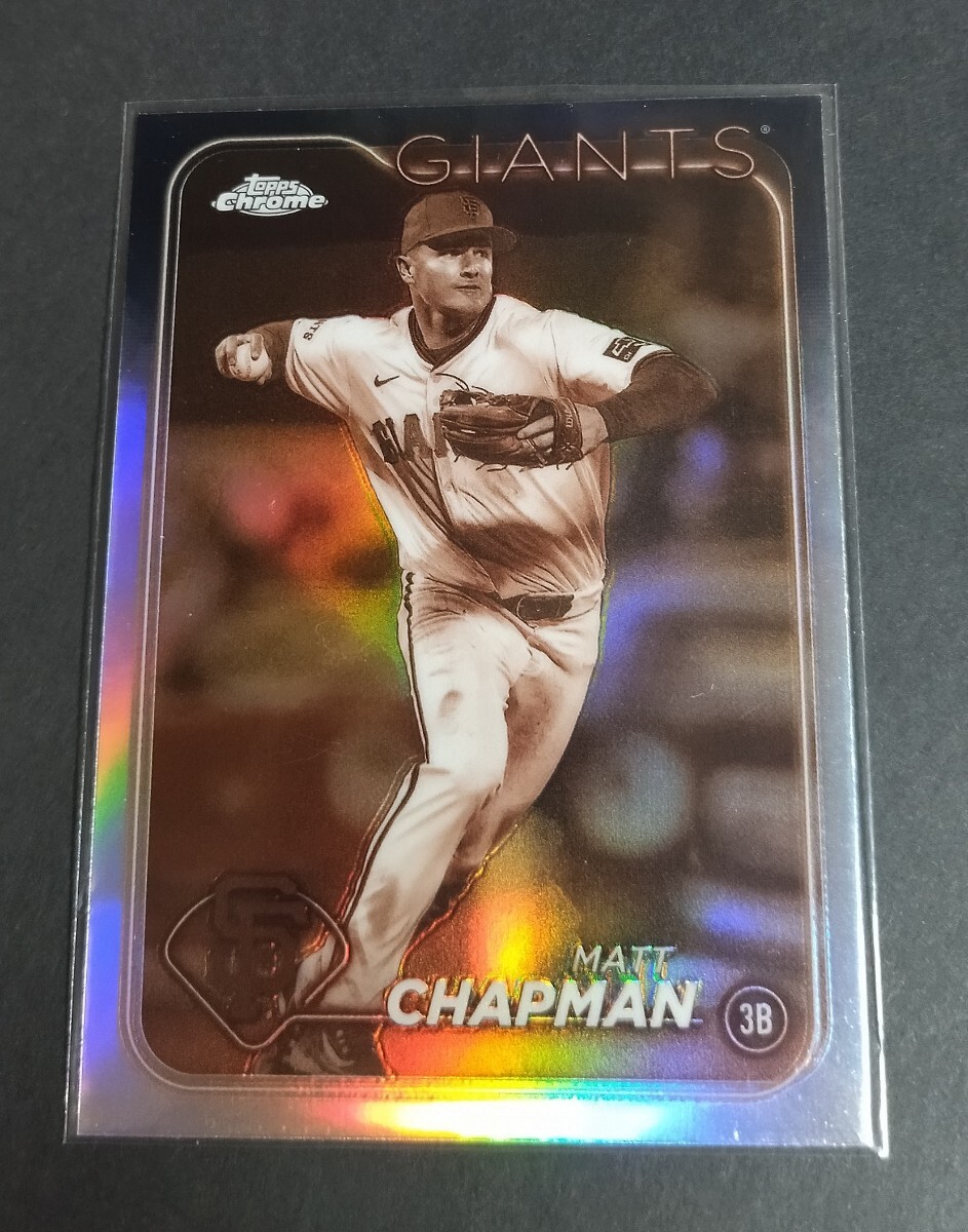 MLB 2024年topps chrome マット・チャップマン(ジャイアンツ) セピアリフラクター。No,81。Refractor Giants MATT CHAPMAN 拍卖