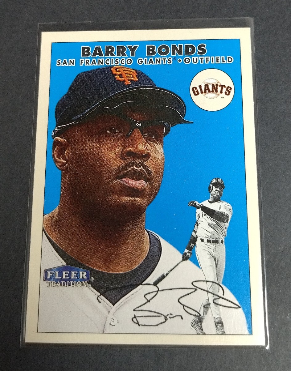 MLB 2000年FLEER バリー・ボンズ(ジャイアンツ) プリントサイン! No,335。Giants BARRY BONDS 拍卖