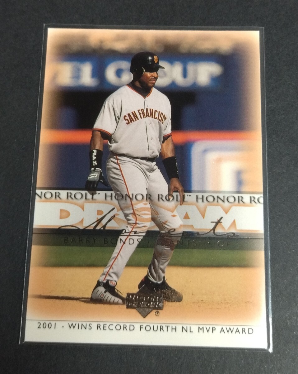 MLB 2002年upper deck バリー・ボンズ(ジャイアンツ) NL MVP AWARD No,55。Giants BARRY BONDS 拍卖