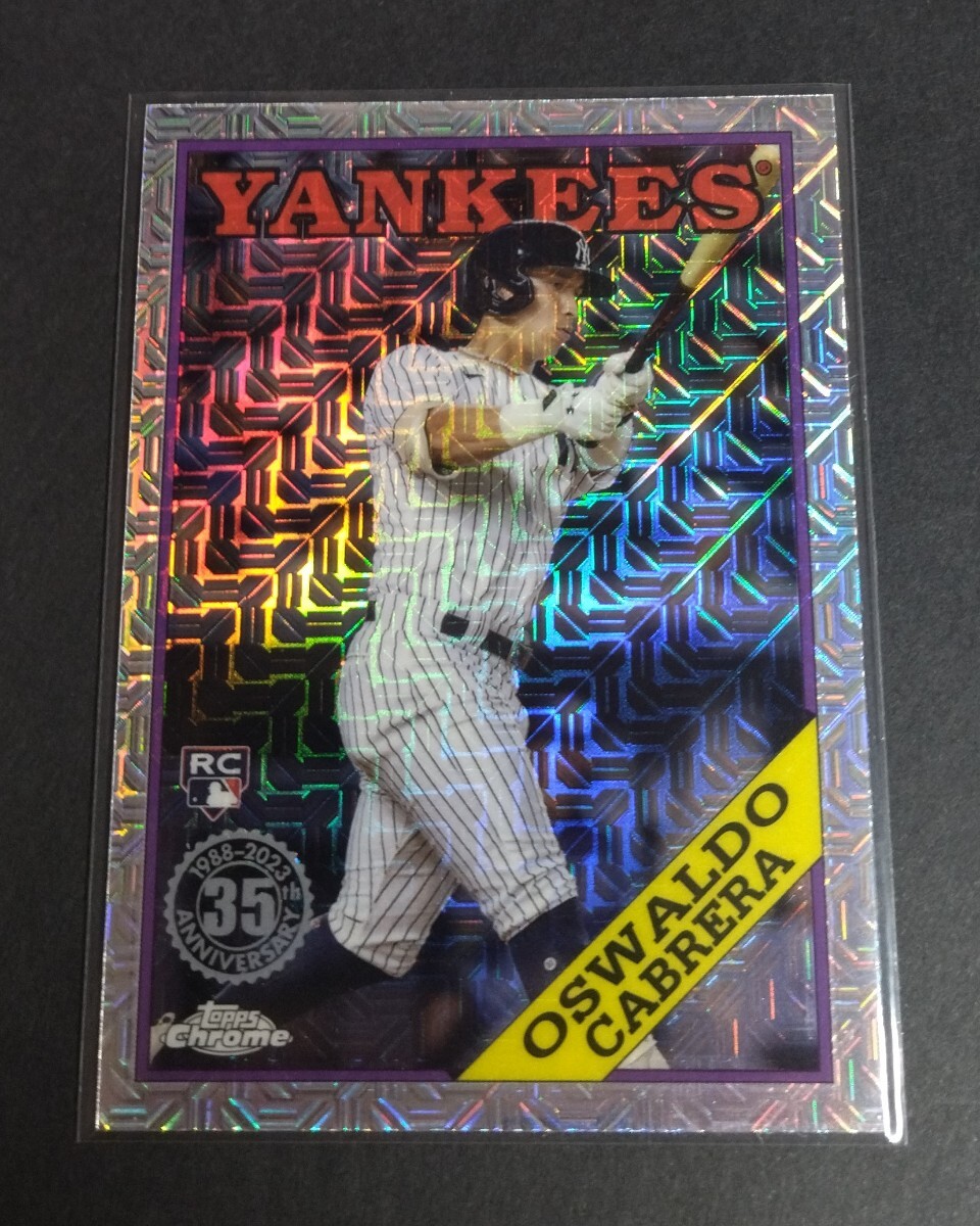 MLB 2023年topps chrome 35th オズワルド・カブレラ(ヤンキース)ルーキー!Silver Pack No,T88C-61。OSWALDO CABRERA RC拍卖