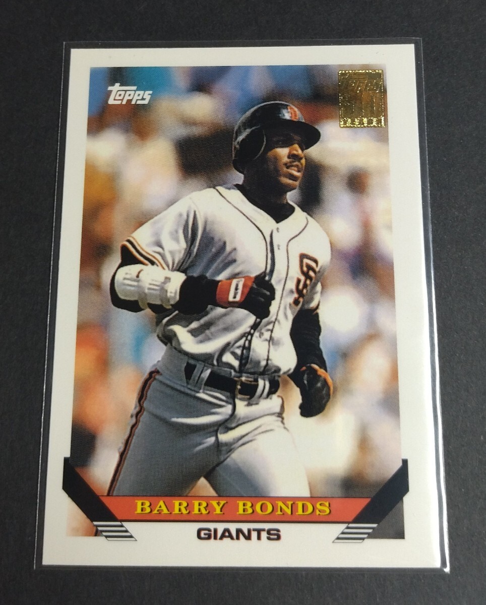 MLB 2001年topps 50years バリー・ボンズ(ジャイアンツ)‘93 REPRINT カード! No,1T。 Giants BARRY BONDS 拍卖