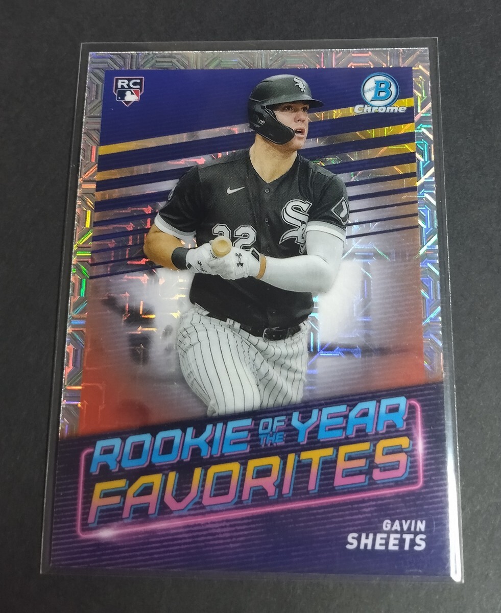 MLB 2022年Bowman chrome ギャビン・シーツ(ホワイトソックス)ルーキーカード。Mojoリフラクター No,ROYF-10。White sox GAVIN SHEETS RC拍卖