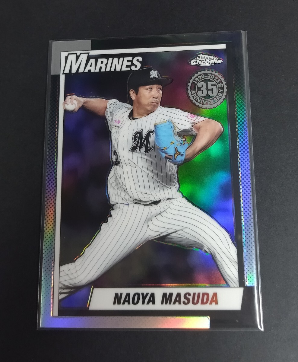 2025年topps chrome NPB 益田直也(ロッテ) 35th インサート リフラクター! No,T90-3。Refractor拍卖