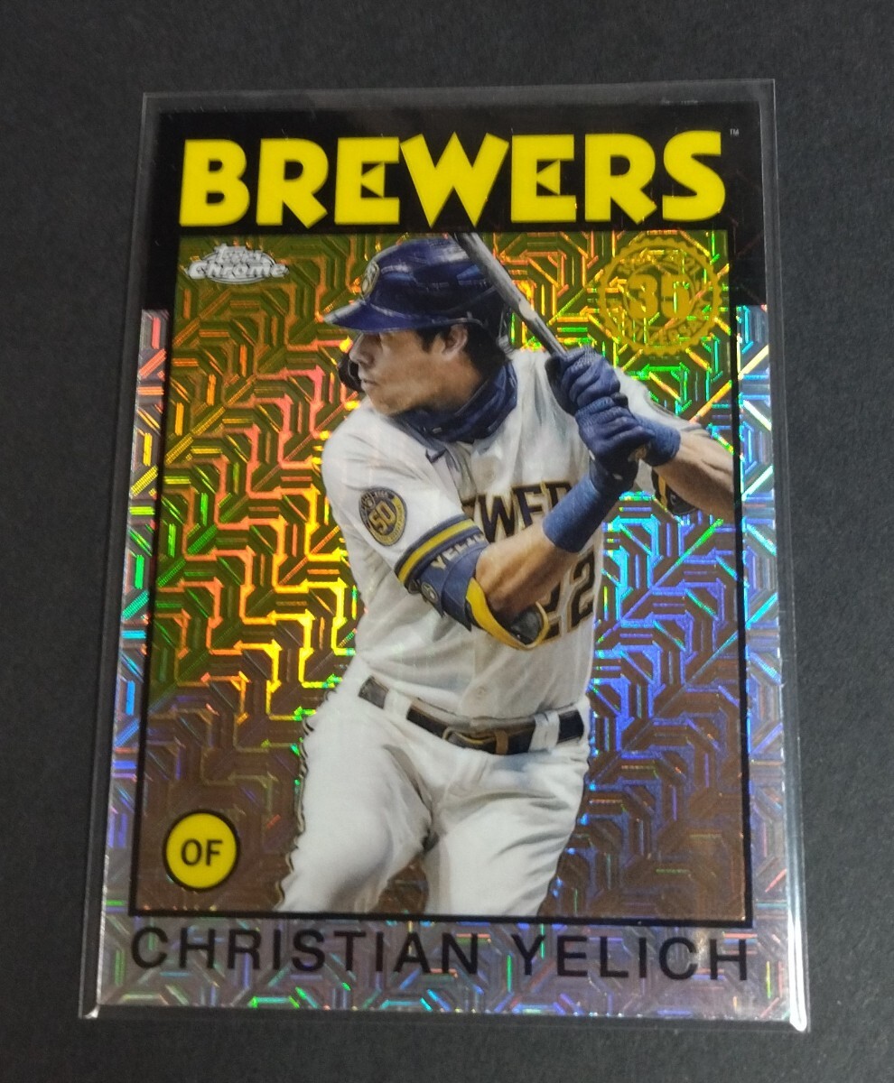 MLB 2021年Topps chrome 35th クリスチャン・イエリッチ(ブルワーズ) Silver Pack No,86C-28。Brewers CHRISTIAN YELICH 拍卖