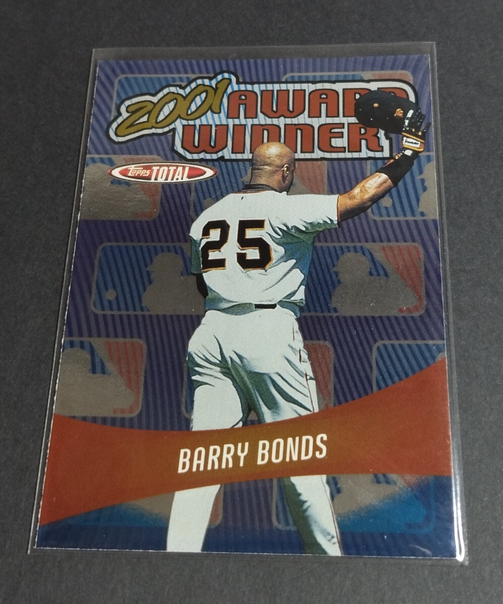 MLB 2002年topps TOTAL バリー・ボンズ(ジャイアンツ) 2001 AWARD WINNER No,AW3。Giants BARRY BONDS 拍卖
