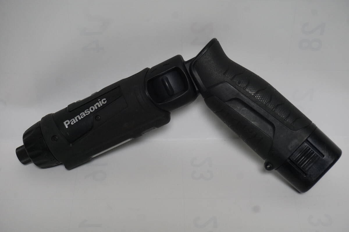 13 完動品!! 充電スティックドリルドライバー EZ7421-B 黒色 Panasonic 7.2V 1.5Ahバッテリー付き拍卖
